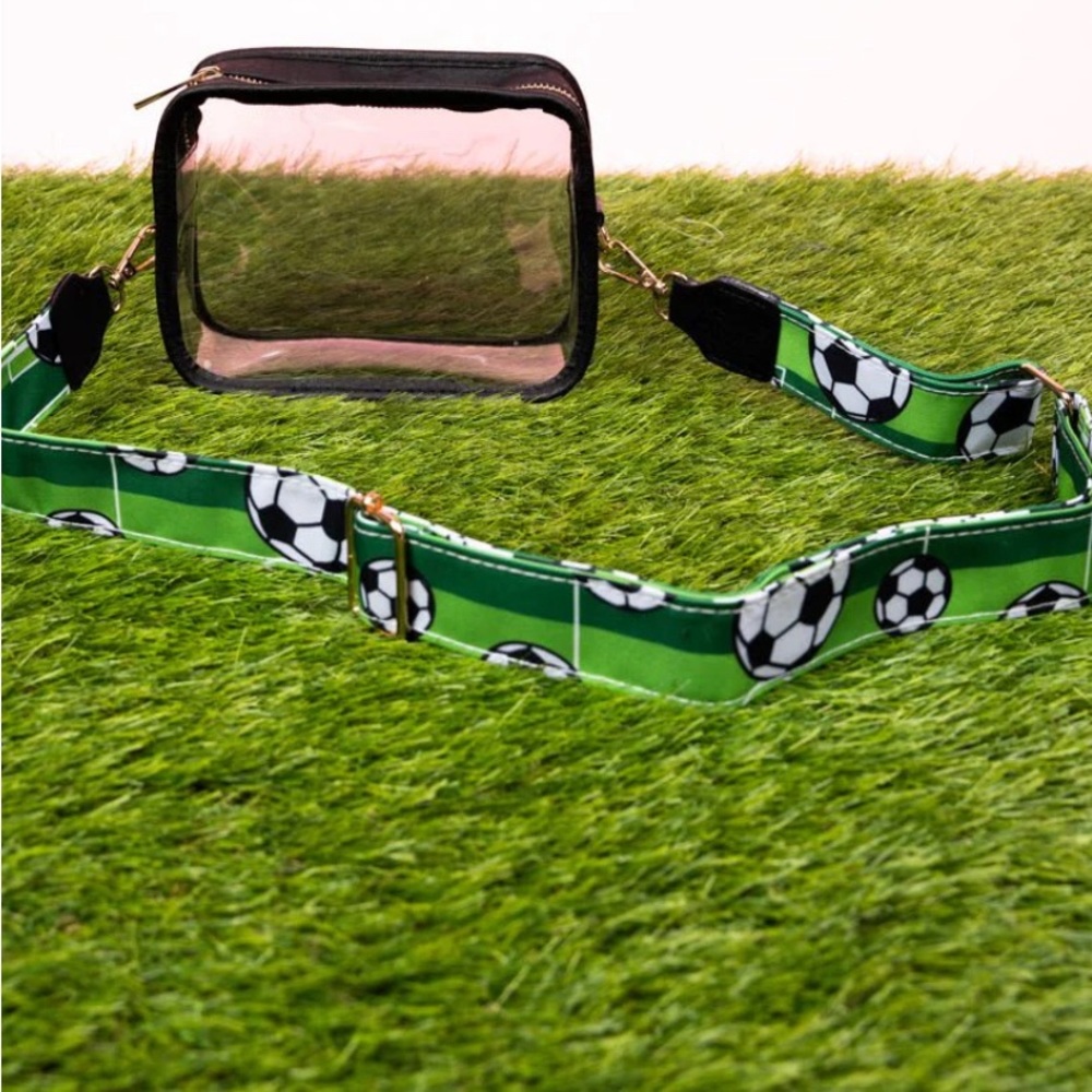 NGIL Soccer Here for the Goals Strap Clear Stadium Bag